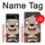W3855 Sloth Face Cartoon Hard Case and Leather Flip Case For Google Pixel 6a