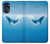 W0843 Blue Whale Hard Case and Leather Flip Case For Motorola Moto G (2022)