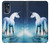 W1130 Unicorn Horse Hard Case and Leather Flip Case For Motorola Moto G (2022)