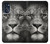 W1352 Lion Face Hard Case and Leather Flip Case For Motorola Moto G (2022)