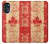 W1603 Canada Flag Old Vintage Hard Case and Leather Flip Case For Motorola Moto G (2022)