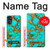 W2688 Aqua Copper Turquoise Gemstone Graphic Hard Case and Leather Flip Case For Motorola Moto G (2022)