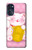 W3025 Pink Maneki Neko Lucky Cat Hard Case and Leather Flip Case For Motorola Moto G (2022)