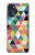 W3049 Triangles Vibrant Colors Hard Case and Leather Flip Case For Motorola Moto G (2022)