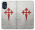 W3200 Order of Santiago Cross of Saint James Hard Case and Leather Flip Case For Motorola Moto G (2022)