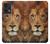 W2870 Lion King of Beasts Hard Case and Leather Flip Case For OnePlus Nord CE 2 Lite 5G