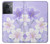 W2361 Purple White Flowers Hard Case and Leather Flip Case For OnePlus 10R