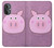 W3269 Pig Cartoon Hard Case and Leather Flip Case For OnePlus Nord N20 5G