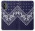 W3357 Navy Blue Bandana Pattern Hard Case and Leather Flip Case For OnePlus Nord N20 5G