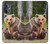 W3558 Bear Family Hard Case and Leather Flip Case For OnePlus Nord N20 5G