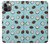 W3860 Coconut Dot Pattern Hard Case and Leather Flip Case For iPhone 12, iPhone 12 Pro