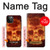 W3881 Fire Skull Hard Case and Leather Flip Case For iPhone 12 Pro Max