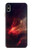 W3897 Red Nebula Space Hard Case and Leather Flip Case For iPhone XS Max