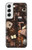 W3877 Dark Academia Hard Case and Leather Flip Case For Samsung Galaxy S22