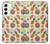W3883 Fruit Pattern Hard Case and Leather Flip Case For Samsung Galaxy S22
