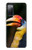 W3876 Colorful Hornbill Hard Case and Leather Flip Case For Samsung Galaxy S20 FE