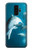W3878 Dolphin Hard Case and Leather Flip Case For Samsung Galaxy S9 Plus