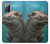 W3871 Cute Baby Hippo Hippopotamus Hard Case and Leather Flip Case For Samsung Galaxy Note 20