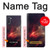 W3897 Red Nebula Space Hard Case and Leather Flip Case For Samsung Galaxy Note 10