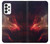 W3897 Red Nebula Space Hard Case and Leather Flip Case For Samsung Galaxy A73 5G