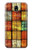W3861 Colorful Container Block Hard Case and Leather Flip Case For Samsung Galaxy J7 (2018), J7 Aero, J7 Top, J7 Aura, J7 Crown, J7 Refine, J7 Eon, J7 V 2nd Gen, J7 Star