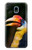 W3876 Colorful Hornbill Hard Case and Leather Flip Case For Samsung Galaxy J3 (2018), J3 Star, J3 V 3rd Gen, J3 Orbit, J3 Achieve, Express Prime 3, Amp Prime 3