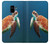 W3899 Sea Turtle Hard Case and Leather Flip Case For Samsung Galaxy A8 (2018)