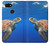 W3898 Sea Turtle Hard Case and Leather Flip Case For Google Pixel 3