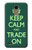 W3862 Keep Calm and Trade On Hard Case and Leather Flip Case For LG K10 (2018), LG K30