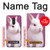 W3870 Cute Baby Bunny Hard Case and Leather Flip Case For LG Q Stylo 4, LG Q Stylus