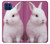 W3870 Cute Baby Bunny Hard Case and Leather Flip Case For Motorola One 5G