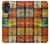 W3861 Colorful Container Block Hard Case and Leather Flip Case For Motorola Moto G (2022)