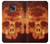 W3881 Fire Skull Hard Case and Leather Flip Case For Motorola Moto G Power (2021)