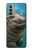 W3871 Cute Baby Hippo Hippopotamus Hard Case and Leather Flip Case For Motorola Moto G51 5G