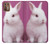 W3870 Cute Baby Bunny Hard Case and Leather Flip Case For Motorola Moto G9 Plus