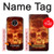 W3881 Fire Skull Hard Case and Leather Flip Case For Motorola Moto G5