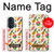 W3883 Fruit Pattern Hard Case and Leather Flip Case For Motorola Edge 30 Pro