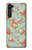 W3910 Vintage Rose Hard Case and Leather Flip Case For Motorola Edge