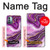 W3896 Purple Marble Gold Streaks Hard Case and Leather Flip Case For Nokia G11, G21