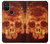 W3881 Fire Skull Hard Case and Leather Flip Case For OnePlus Nord N100