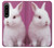 W3870 Cute Baby Bunny Hard Case and Leather Flip Case For Sony Xperia 1 IV