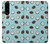 W3860 Coconut Dot Pattern Hard Case and Leather Flip Case For Sony Xperia 5 III