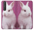 W3870 Cute Baby Bunny Hard Case and Leather Flip Case For Sony Xperia 1 III