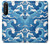 W3901 Aesthetic Storm Ocean Waves Hard Case and Leather Flip Case For Sony Xperia 1 II