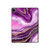 W3896 Purple Marble Gold Streaks Tablet Hard Case For iPad Pro 12.9 (2022, 2021, 2020, 2018), Air 13 (2024)