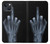 W1143 X-ray Hand Middle Finger Hard Case and Leather Flip Case For iPhone 14