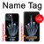 W1143 X-ray Hand Middle Finger Hard Case and Leather Flip Case For iPhone 14