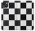 W2492 Black and White Check Hard Case and Leather Flip Case For iPhone 14