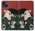 W2498 Japan Art Toyohara Kunichika Hard Case and Leather Flip Case For iPhone 14