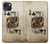 W2528 Poker King Card Hard Case and Leather Flip Case For iPhone 14